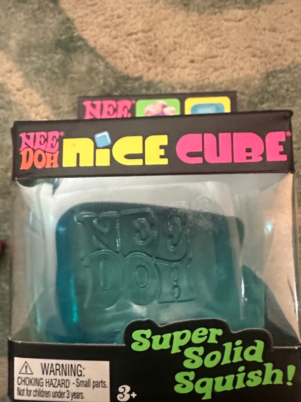 NeeDoh Nice Cube Super Solid Squish - Blue